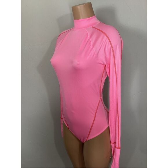 New. Hot as hell for Free People pink rash guard. Large. Retails $240 - Picture 3 of 10